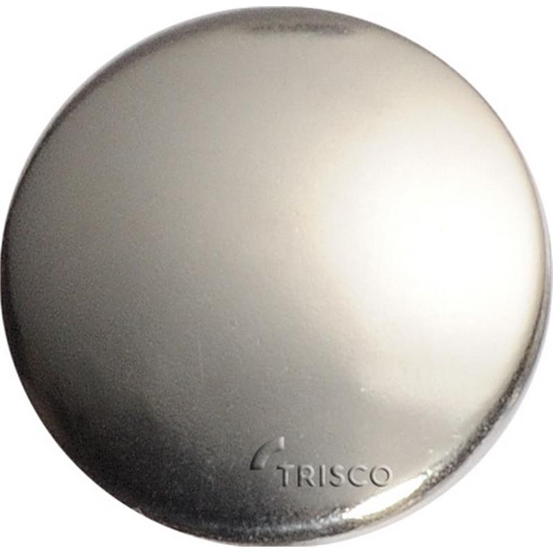 Cap stainless steel 316 silver polished